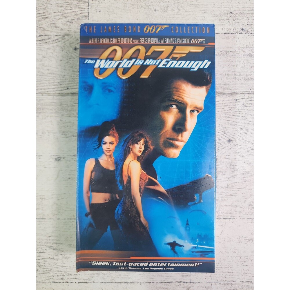 NEW James Bond "The World Is Not Enough" VHS 1999 Movie FACTORY SEALED y2k